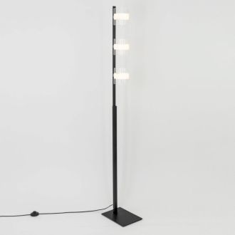 Торшер Citilux Вирта CL139932, 3×E14 по 60 Вт, черный/прозрачный