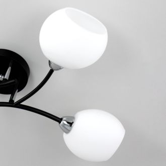 Накладная люстра Citilux Флорида CL148145, 4×E14 по 60 Вт, черный/белый