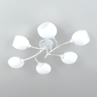 Накладная люстра Citilux Флорида CL148160, 6×E14 по 60 Вт, белый