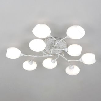 Накладная люстра Citilux Флорида CL148190, 9×E14 по 60 Вт, белый