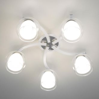 Накладная люстра Citilux Кристи CL152150, 5×E27 по 75 Вт, белый