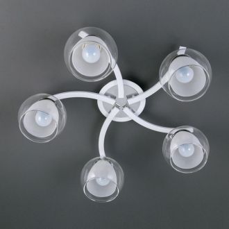 Накладная люстра Citilux Кристи CL152150, 5×E27 по 75 Вт, белый