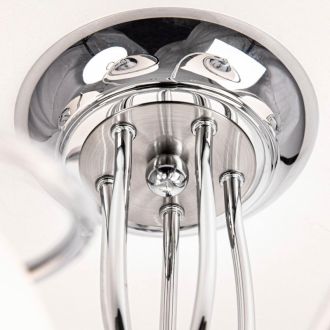 Люстра на штанге Citilux Лайма CL155151, 5×E27 по 100 Вт, хром/белый