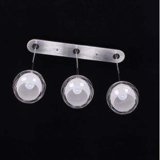 Подвесной светильник Citilux Буги CL157132, 3×E27 по 75 Вт, хром матовый/прозрачный