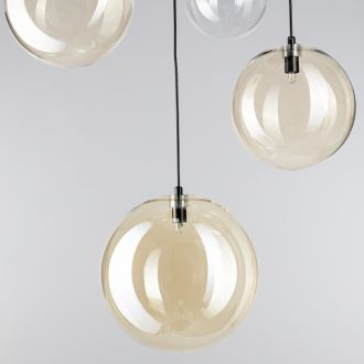 Каскадная люстра Citilux Orton CL202163, 6×G9 по 15 Вт, черный/разноцветный