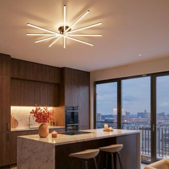 Накладная люстра Citilux Trent CL203651, LED 150 Вт, черный/белый