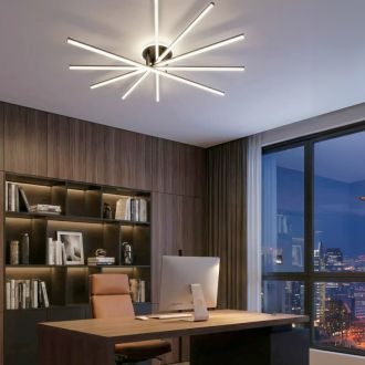 Накладная люстра Citilux Trent CL203651, LED 150 Вт, черный/белый