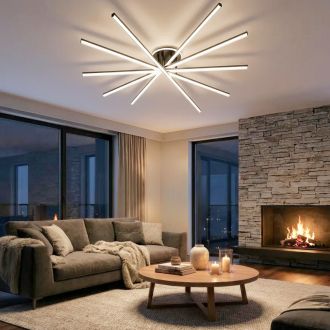 Накладная люстра Citilux Trent CL203651, LED 150 Вт, черный/белый