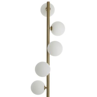 Торшер Citilux Рунд CL205950N, 5×G9 по 25 Вт, бронзовый/белый
