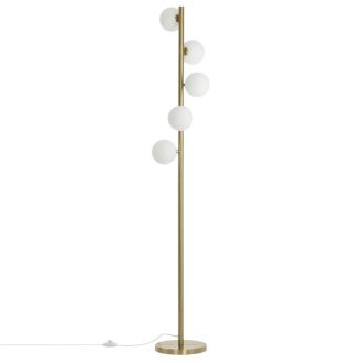 Торшер Citilux Рунд CL205950N, 5×G9 по 25 Вт, бронзовый/белый