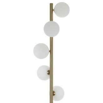 Торшер Citilux Рунд CL205950N, 5×G9 по 25 Вт, бронзовый/белый