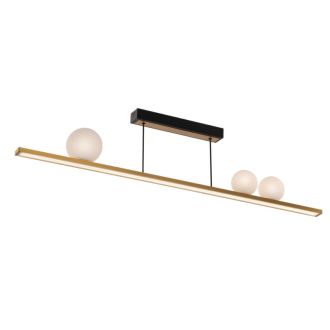Линейный светильник Citilux Glob CL209133, 3×G9 по 10 Вт, бронзовый/белый
