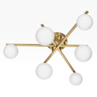 Накладная люстра Citilux Glob CL209263, 6×G9 по 15 Вт, бронзовый/белый