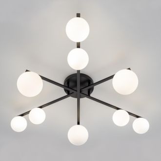 Накладная люстра Citilux Glob CL209291, 9×G9 по 15 Вт, черный/белый