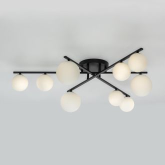 Накладная люстра Citilux Glob CL209291, 9×G9 по 15 Вт, черный/белый
