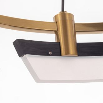 Подвесная люстра Citilux Helly CL211042, LED 28 Вт, бронзовый/белый