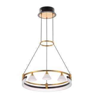 Подвесная люстра Citilux Helly CL211042, LED 28 Вт, бронзовый/белый