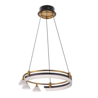 Подвесная люстра Citilux Helly CL211042, LED 28 Вт, бронзовый/белый
