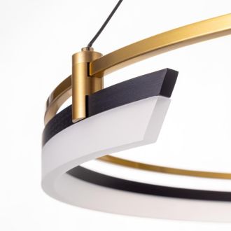 Подвесная люстра Citilux Helly CL211062, LED 42 Вт, бронзовый/белый