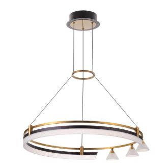 Подвесная люстра Citilux Helly CL211062, LED 42 Вт, бронзовый/белый