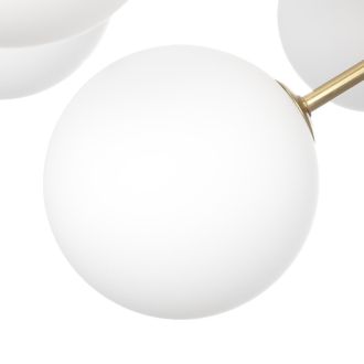 Люстра на штанге Citilux Tonga CL212183, 12×G9 по 15 Вт, бронзовый/белый