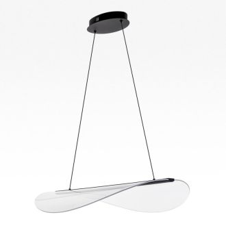 Подвесной светильник Citilux Skatt CL213131, LED 48 Вт, черный/прозрачный