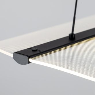Подвесной светильник Citilux Skatt CL213131, LED 48 Вт, черный/прозрачный