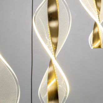 Каскадная люстра Citilux Vind CL214091, LED 45 Вт, черный/прозрачный