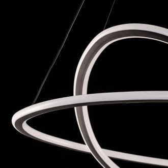 Каскадная люстра Citilux Тrio CL215B061E, LED 135 Вт, черный/белый