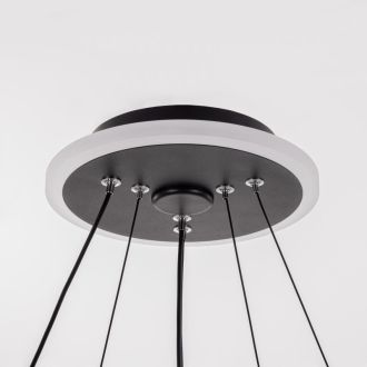 Каскадная люстра Citilux Тrio CL215B061E, LED 135 Вт, черный/белый