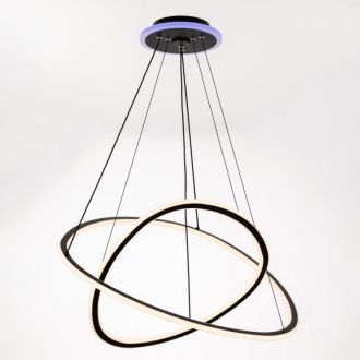 Каскадная люстра Citilux Тrio CL215B061E, LED 135 Вт, черный/белый