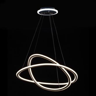 Каскадная люстра Citilux Тrio CL215B061E, LED 135 Вт, черный/белый