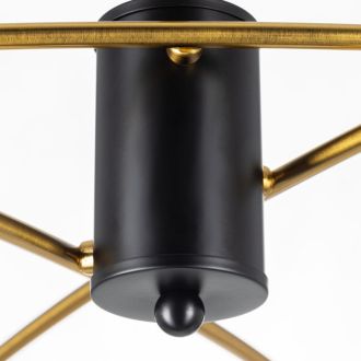 Люстра на штанге Citilux Fisher CL218163, 6×G9 по 15 Вт, бронзовый/прозрачный
