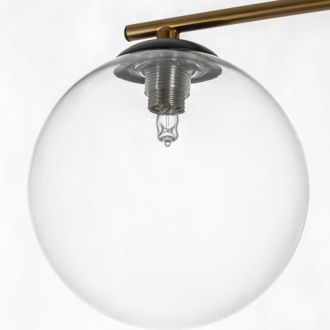 Люстра на штанге Citilux Fisher CL218163, 6×G9 по 15 Вт, бронзовый/прозрачный