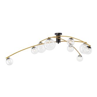 Люстра на штанге Citilux Fisher CL218193, 9×G9 по 15 Вт, бронзовый/прозрачный