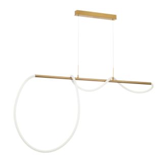 Подвесной светильник Citilux Python CL220123, LED 36 Вт, бронзовый/белый