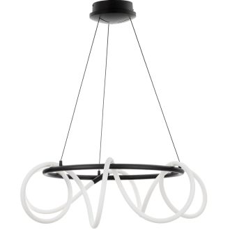 Подвесной светильник Citilux Python CL220261, LED 52 Вт, черный/белый