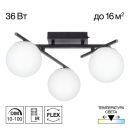 Накладная люстра Citilux Dorsy CL223132, LED 36 Вт, черный/белый