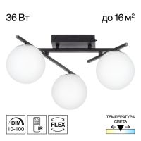 Накладная люстра Citilux Dorsy CL223132, LED 36 Вт, черный/белый