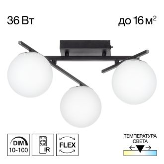 Накладная люстра Citilux Dorsy CL223132, LED 36 Вт, черный/белый