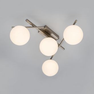 Накладная люстра Citilux Dorsy CL223141, LED 48 Вт, хром матовый/белый