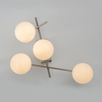 Накладная люстра Citilux Dorsy CL223141, LED 48 Вт, хром матовый/белый