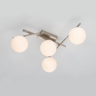 Накладная люстра Citilux Dorsy CL223141, LED 48 Вт, хром матовый/белый