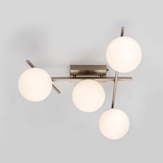 Накладная люстра Citilux Dorsy CL223141, LED 48 Вт, хром матовый/белый