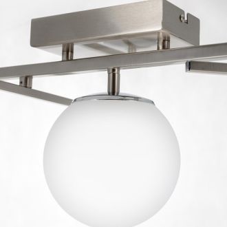 Накладная люстра Citilux Dorsy CL223141, LED 48 Вт, хром матовый/белый