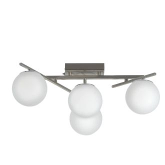 Накладная люстра Citilux Dorsy CL223141, LED 48 Вт, хром матовый/белый