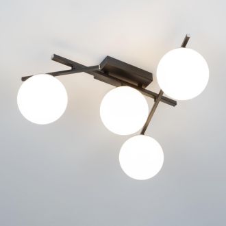 Накладная люстра Citilux Dorsy CL223142, LED 48 Вт, черный/белый