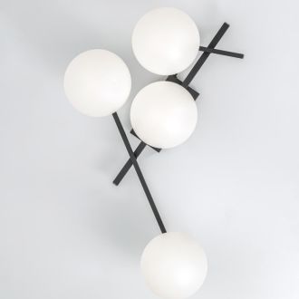 Накладная люстра Citilux Dorsy CL223142, LED 48 Вт, черный/белый