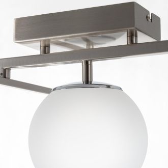 Накладная люстра Citilux Dorsy CL223151, LED 60 Вт, хром матовый/белый