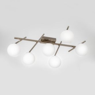 Накладная люстра Citilux Dorsy CL223161, LED 72 Вт, хром матовый/белый